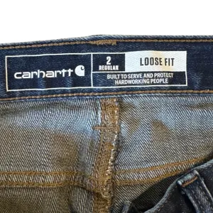 Carhartt Rugged‎ Flex Loose Fit Jeans Dark Wash Indigo Denim Size 2 Reg BD2731-W thumbnail 3