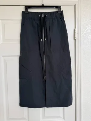 Jordan Women's Blue‎ Dark Midi Skirt Zipper XS thumbnail 2