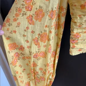 EUC Free People Another Life Crop Top Floral Honey Combo Size Medium thumbnail 6