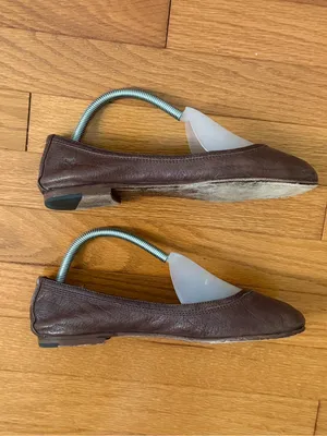 Frye Carson Ballet Flats in Brown thumbnail 4