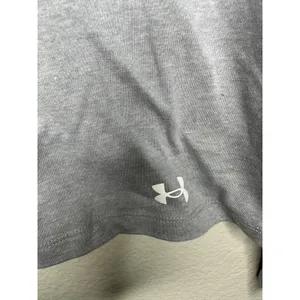 Under Armour Shirt Womens XL Gray Colorblock Long Sleeve Scoop Neck Relaxed Fit thumbnail 2