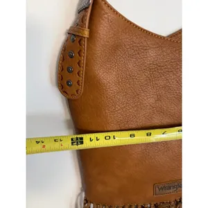 Wrangler fringe shoulder bag western-style front pocket NWOT thumbnail 8