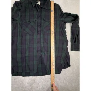 womens ralph lauren denim & supply navy green‎ plaid xl shirt Button Up Blouse thumbnail 7