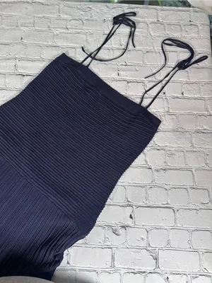 Modern Citizen Chan Ottoman-Knit Navy Blue Dress size Large thumbnail 6