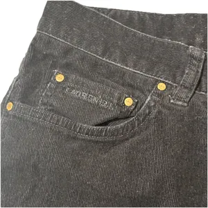 LAUREN Ralph Lauren Classic Straight‎ Black Corduroy Jeans Women's Size 10 thumbnail 6
