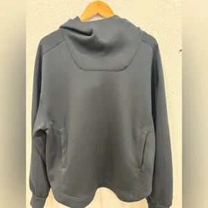 Free People Pickup The Pace Pullover Hoodie Black Oversized Sweatshirt Small thumbnail 2
