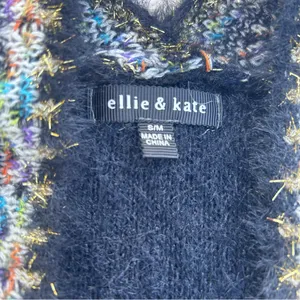Ellie & Kate Black‎ Embroidered Fringe Cardigan thumbnail 5