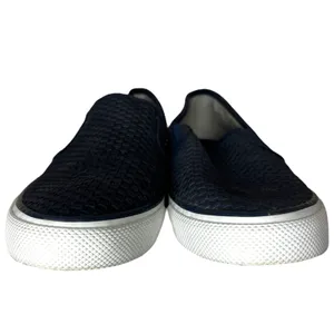 Sperry (8) Seaside Navy Emboss Woven Textured Elastic Slip On Loafer Shoe thumbnail 5
