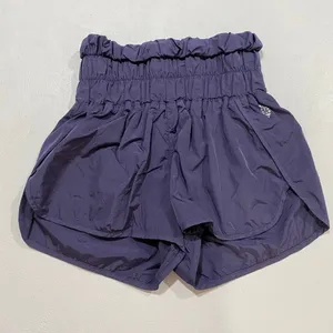Free People FP Movement Purple Smocked Running Shorts XS High Rise Athletic thumbnail 2