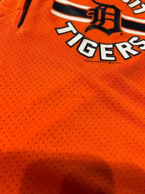 Detroit Tigers Mesh Baseball Jersey Orange thumbnail 3