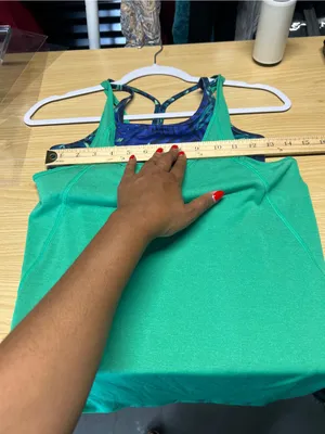 C9 by Champion Green Layered Tank with Blue‎ Strappy Sports Bra thumbnail 11