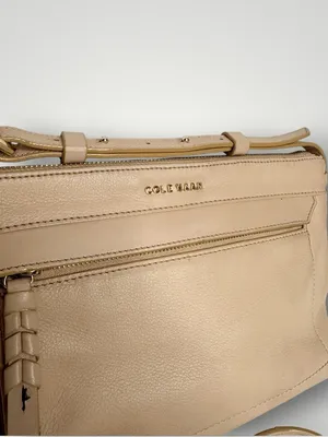 Cole Haan Beige Leather Crossbody Handbag thumbnail 3