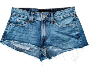 115 | Aeropostale Americana Hand Painted Cutoff‎ Denim Shorts Blue Womens 000 thumbnail 1
