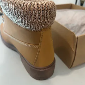 Tan Lace-Up Ankle Boots Size 11 thumbnail 3