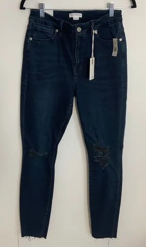 Good American Skinny distressed "Good Legs"‎ Raw Hem Jeans NWT thumbnail 1