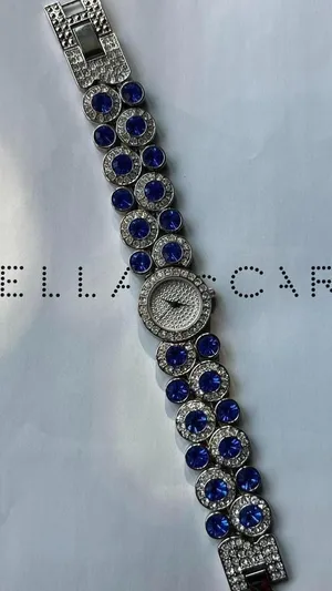 Silver And Blue Suzanna Somers Rhinestone‎ Watch thumbnail 1