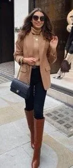 H&M Camel Blazer thumbnail 4