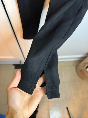 Zac & Rachel Black Faux Suede Pull On Ankle Pants thumbnail 4