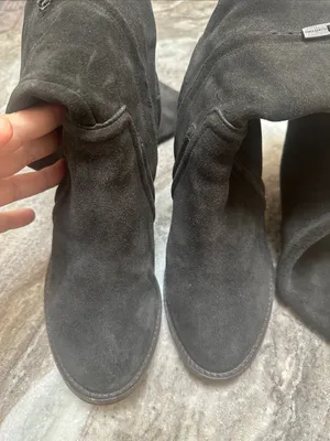 Vince Camuto Melaya Over the Knee Suede Gray Boots Sz 8.5 thumbnail 6