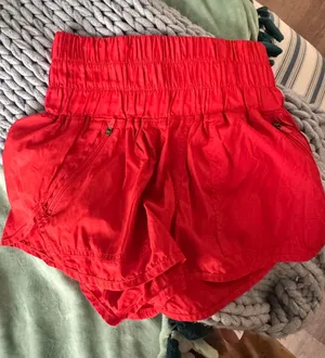 Free people orange/red ish shorts thumbnail 1