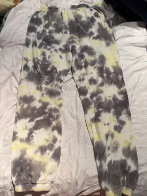 Garage black and yellow tie dye sweatpants thumbnail 6