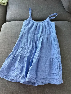 Z Supply Blue Scoop Neck Mini Dress thumbnail 1
