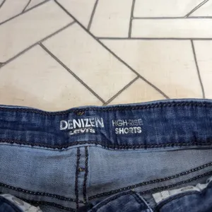 Denizen Levi's High Rise Shorts 4 Blue‎ Cuffed Raw Hem Stretch Denim Jean Shorts thumbnail 5