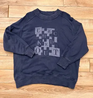 Aerie checked out crewneck sweater size XS thumbnail 1