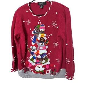 Vintage Theme Works By Kikit Ugly Christmas Sweater Size‎ XL thumbnail 2