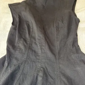 Zara Godet Hem Short Mini Dress ZW Collection Black Size XS thumbnail 3