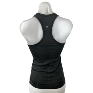 Lululemon Swiftly Tech Women's Black Sleeveless Racerback Activewear Tank Top S thumbnail 2