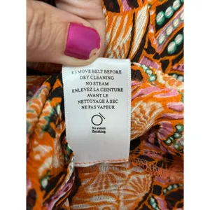 A.L.C. Palma Maxi Coverup Floral Cotton Silk Long Sleeve Resort Beach Dress M/L thumbnail 7