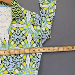 J.McLaughlin Womens Blue Green‎ Geometric Tile Print Wrap Dress Size M Catalina thumbnail 3