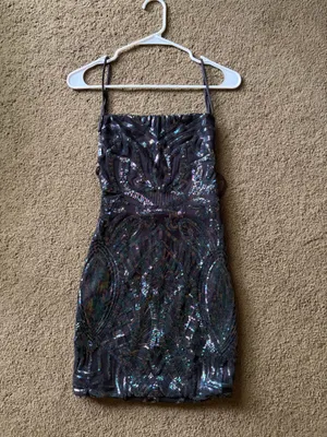 Lucy in the Sky Sequin Dress Iridescent thumbnail 5
