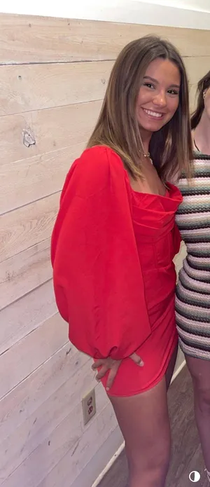 Princess Polly Lillie Long Sleeve Mini Dress Red thumbnail 3