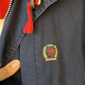 Tommy Hilfiger Varsity Crew Preppy Navy Spring Jacket Size Medium ⚫️ thumbnail 4