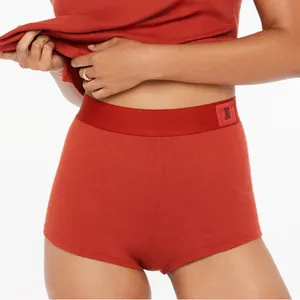 Savage x Fenty‎ Womens Lounge Sexy Rib Essentials Boy Shorts Size 4X Red Chili thumbnail 1