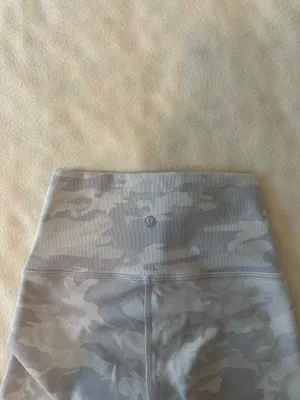 Lululemon White Ribbed Camo Leggings thumbnail 4