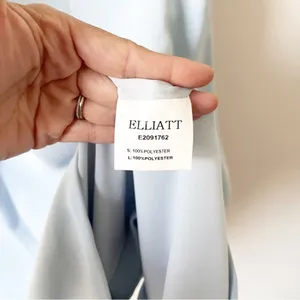 Elliatt Liberty Cornflower Blue Cold Shoulder Cocktail Wedding Guest Midi Dress thumbnail 6