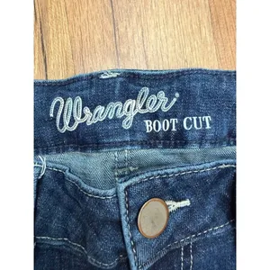 Wrangler Boot Cut Jeans Women's Size 5x34 Dark Wash Stretch Mid Rise Denim thumbnail 6