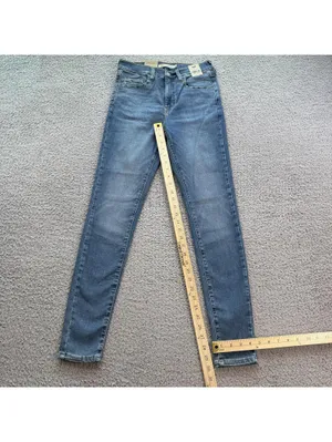 Levis 720 High Rise Super Skinny Jeans Womens 28x30 Light Wash Stretch Denim NWT thumbnail 4