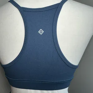 ANTONIO MELANI Navy Scoop-Neck Sports Bralette thumbnail 2