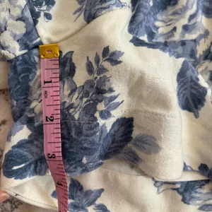 Abercrombie & Fitch Linen Blend Pull On Shorts Blue Floral NWT Size Medium Beach thumbnail 11