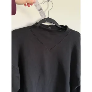 $108 New JCrew Heritage Terry Mockneck Sweatshirt Black Small thumbnail 4