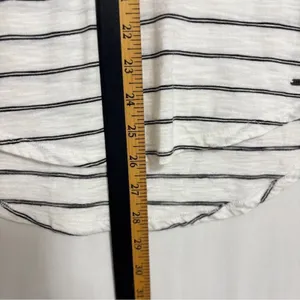 Hollister Slub Knit Tee Top Womens S Striped Strappy Back Layering Costal Preppy thumbnail 6