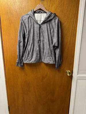 Lululemon I Put A Shell On You 1/4 Zip Hooded Long Sleeve Jacket Black White 10 thumbnail 14