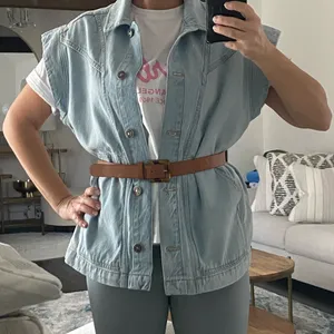 🛎️ Clearance Coton Club Oversize Jeans Vests Size XS thumbnail 2