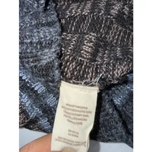 Free People Womens Walk In The Park Cardigan‎ Sweater M Cotton Blend Brown Blue thumbnail 6
