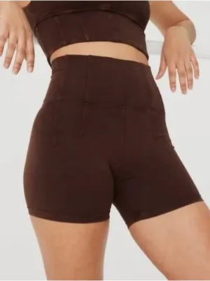 Aerie Offline Og Washed 4″ Bike Shortie in Brown thumbnail 1