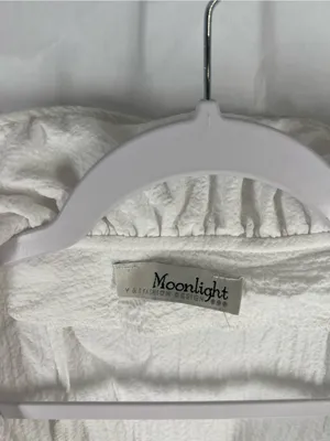 Moonlight Ruffle Collar Tunic Top - White thumbnail 3